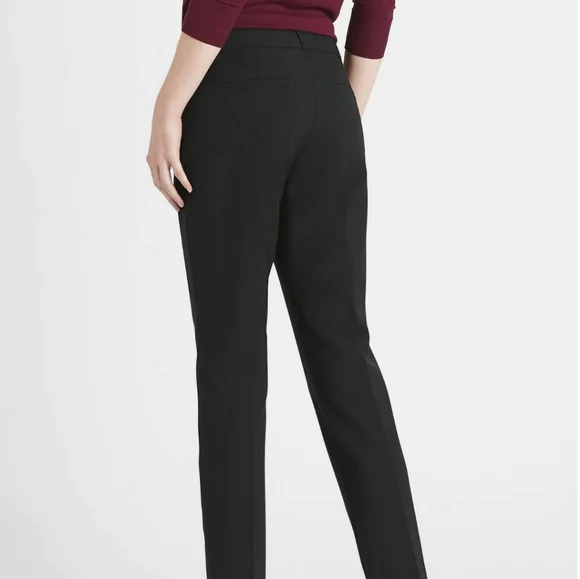 Petite Ryan Slim Straight-Fit Washable Italian Wool Pant - Picture 3 of 10